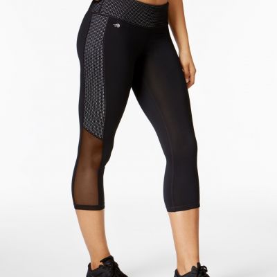 Ideology Womens Mesh Trimmed Cropped Leggings-2XL